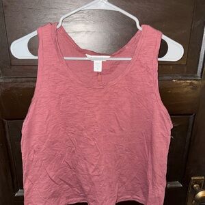 Women's Pink Sleeveless Top